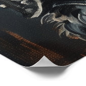 Havanese Dog In Armor ポスター (角)