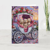 Havanese Dog Valentine's Day カード (正面)