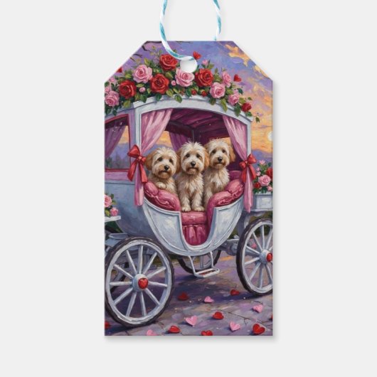 Havanese Dog Valentine's Day  ギフトタグ (正面)