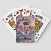 Havanese Dog Valentine's Day トランプ (裏面)