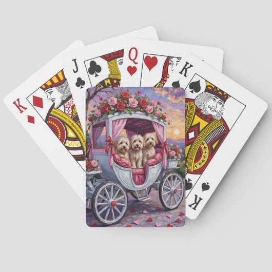 Havanese Dog Valentine's Day  トランプ (裏面)