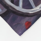 Havanese Dog Valentine's Day フリースブランケット (角)