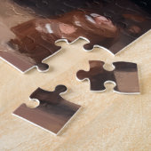 Havanese Dog Valentine's Day Box of Chocolates ジグソーパズル (側面)