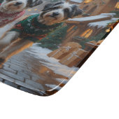 Havanese Dogs Christmas Snow Holiday カッティングボード (角)