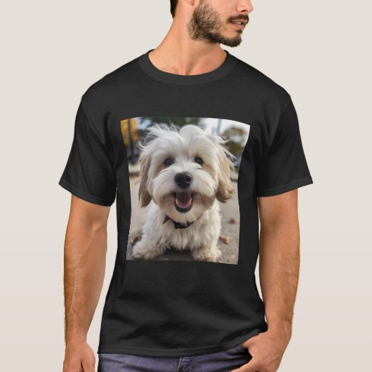 Havanese Happy  Havanese Tシャツ (正面)