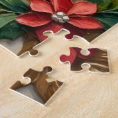 Havanese Illuminated Manuscript Christmas Hat ジグソーパズル (側面)