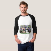 Havanese - Lola及びヨークシャーテリア-モーリー Tシャツ (正面フル)