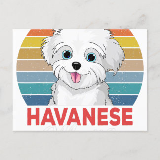 Havanese Mama Cute Havanese Dog Mom Funny Girls 案内ポストカード