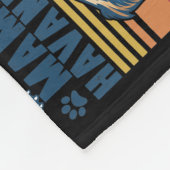 Havanese Mama Mother Retro Gifts Dog Mom  フリースブランケット (角)