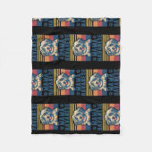 Havanese Mama Mother Retro Gifts Dog Mom  フリースブランケット (正面)