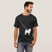 Havanese on a Leash Dog Mom Dad Pet Cute Puppy Tシャツ (正面フル)