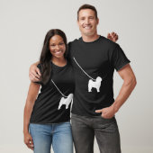 Havanese on a Leash Dog Mom Dad Pet Cute Puppy Tシャツ (ユニセックス)