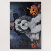 Havanese Pumpkins Halloween Scary ジグソーパズル (縦)
