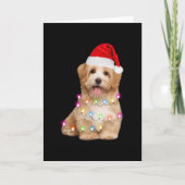 Havanese puppy christmas gift for her カード (正面)