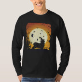 Havanese Silhouettes Happy Halloween Night Tシャツ (正面)