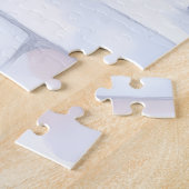 Havanese Snowy Village Walk Santa Hat Christmas ジグソーパズル (側面)