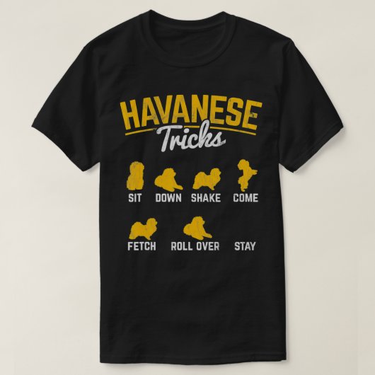 Havanese Tricks Havanese Pet Owner Dog Lover  Tシャツ (デザイン正面)