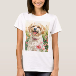 Havanese Women's T-Shirt - Water Color Dog Tee Tシャツ