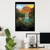 Havasu Falls Arizona ポスター (ホームオフィス)