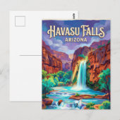 Havasu Falls USA ポストカード (正面/裏面)