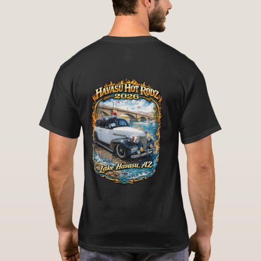 Havasu Hot Rodz 2026 Tシャツ (裏面)