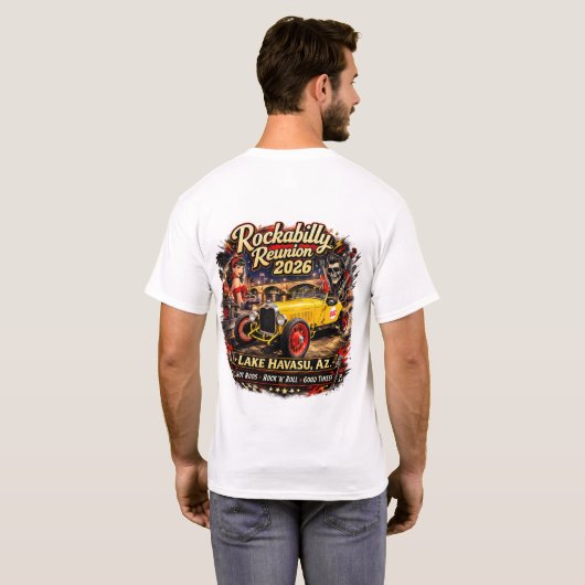 Havasu Rockabilly Reunion 2026 T-Shirt Tシャツ (裏面フル)