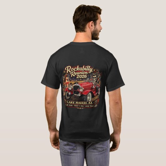 Havasu Rockabilly Reunion 2026 T-Shirt Tシャツ (裏面フル)