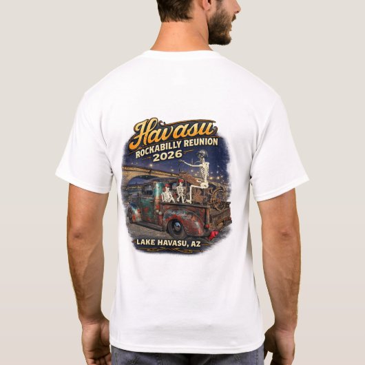 Havasu Rockabilly Reunion 2026 T-Shirt Tシャツ (裏面)