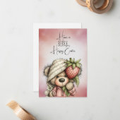 Have a BERRY Happy Easter  ノートカード (正面/裏面インサイチュ)