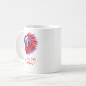 Have a Betta Christmas Funny Santa Fish Lover Pun コーヒーマグカップ (正面左)