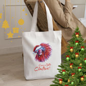 Have a Betta Christmas Funny Santa Fish Lover Pun トートバッグ