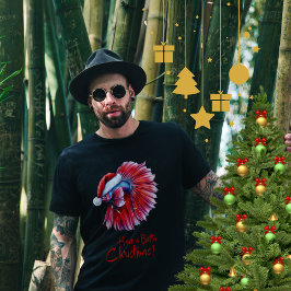 Have a Betta Christmas Funny Santa Fish Lover Pun  Tシャツ