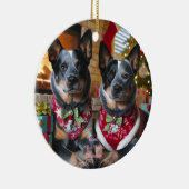 Have a Blue Heeler Christmas! セラミックオーナメント (右)
