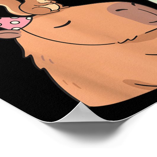 Have A Cappy New Year 2026 Capybara Max Rizz Funny ポスター (角)