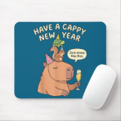 Have A Cappy New Year 2026 Capybara Max Rizz Funny マウスパッド (マウス)