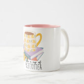 Have A Cup Of Positivitea Quote  ツートーンマグカップ (正面右)