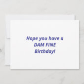 “Have a Dam Fine Birthday” Flat Greeting Card (裏面)