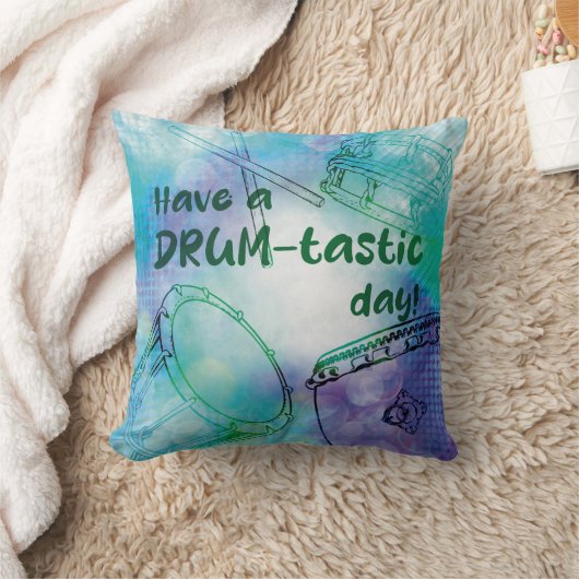 Have a drumtastic day kussen クッション (ブランケット)