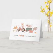 Have a Farm-Tastic Birthday カード (黄色い花)