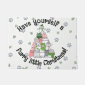 Have a furry little Christmas ドアマット (正面)