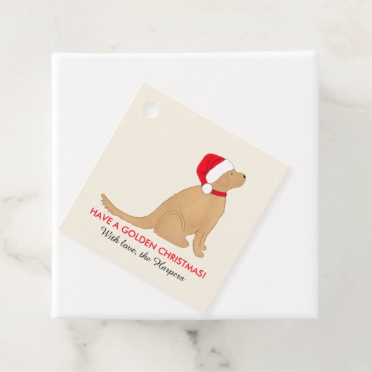 Have a Golden Christmas Customized Flat Card フェイバータグ (インサイチュ)