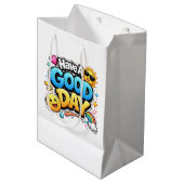 Have a Good Day Gift Bag – Cute Positive Quote ミディアムペーパーバッグ (正面アングル)