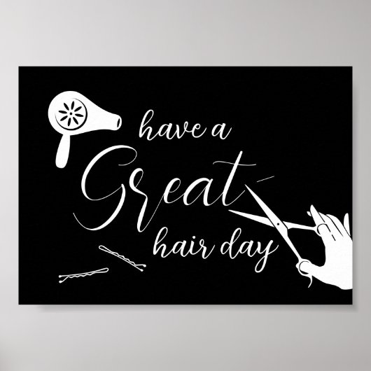 Have A Great Hair Day Modern Salon ポスター (正面)