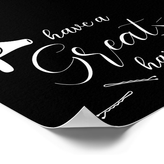 Have A Great Hair Day Modern Salon ポスター (角)