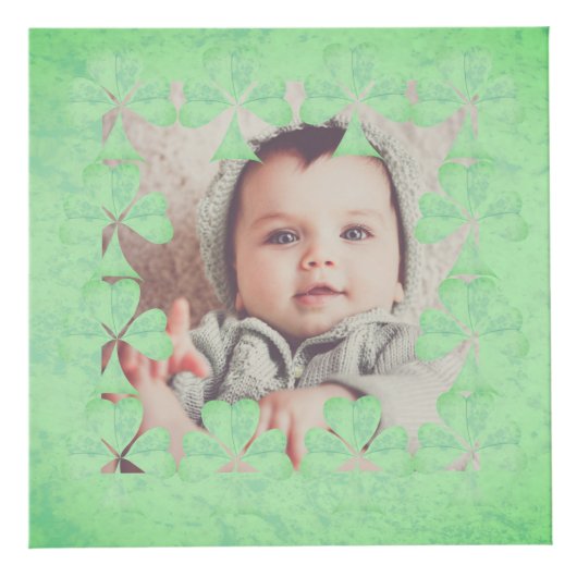 「Have a Happy St. Patrick's Day」シャムロックフレーム フォトキューブ (右)