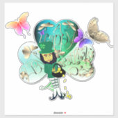 "Have a Happy St. Patrick's Day" Leprechaun  シール (シート)
