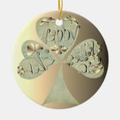 Have a Happy St. Patrick's Had 書 St. Patrick's手 セラミックオーナメント (正面)