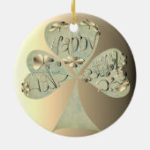 Have a Happy St. Patrick's Had 書 St. Patrick's手 セラミックオーナメント (裏面)