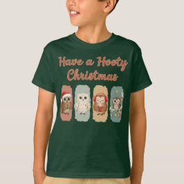 Have a Hooty Christmas Owls Tシャツ