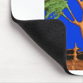 Have a Nice Day African  ECO Blue Sky Acacia Tree  マウスパッド (コーナー)